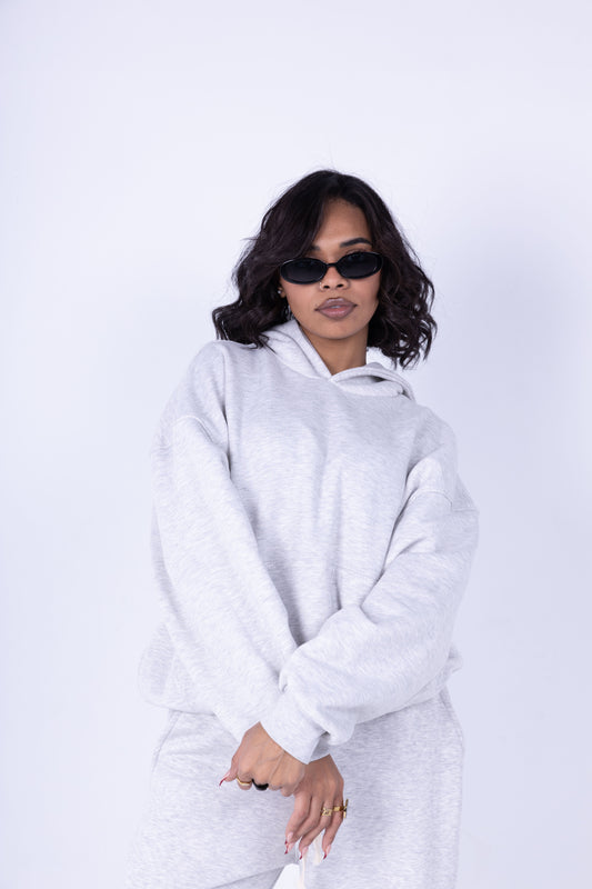 ZWELLA Boxy Hoodie – Light Grey